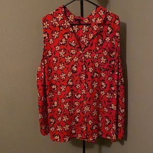 “Who Want Wear” red sleeveless shirt 4x